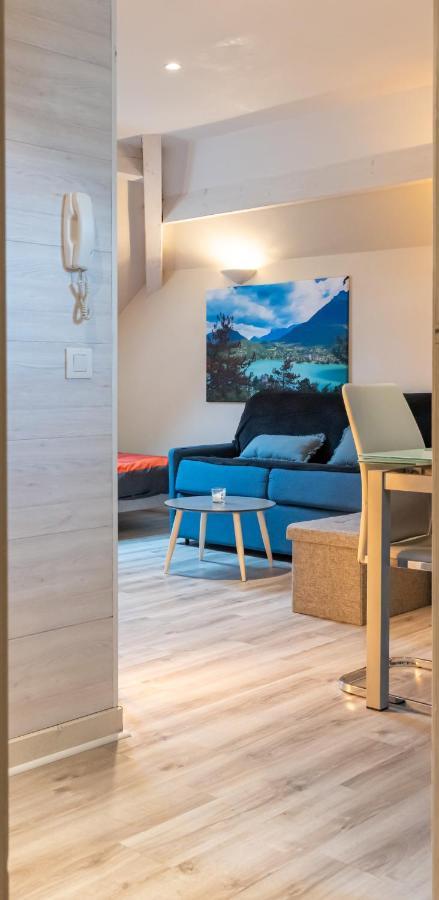 Au Bord Du Lac D'Annecy, Logement Type Loft, Dans Residence Avec Plage Et Ponton Privee Duingt Exteriér fotografie